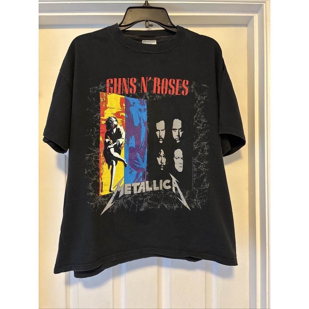 Vintage Original Metallica Guns N Roses Concert XL T-Shirt 1992 Tour Brockum Tee